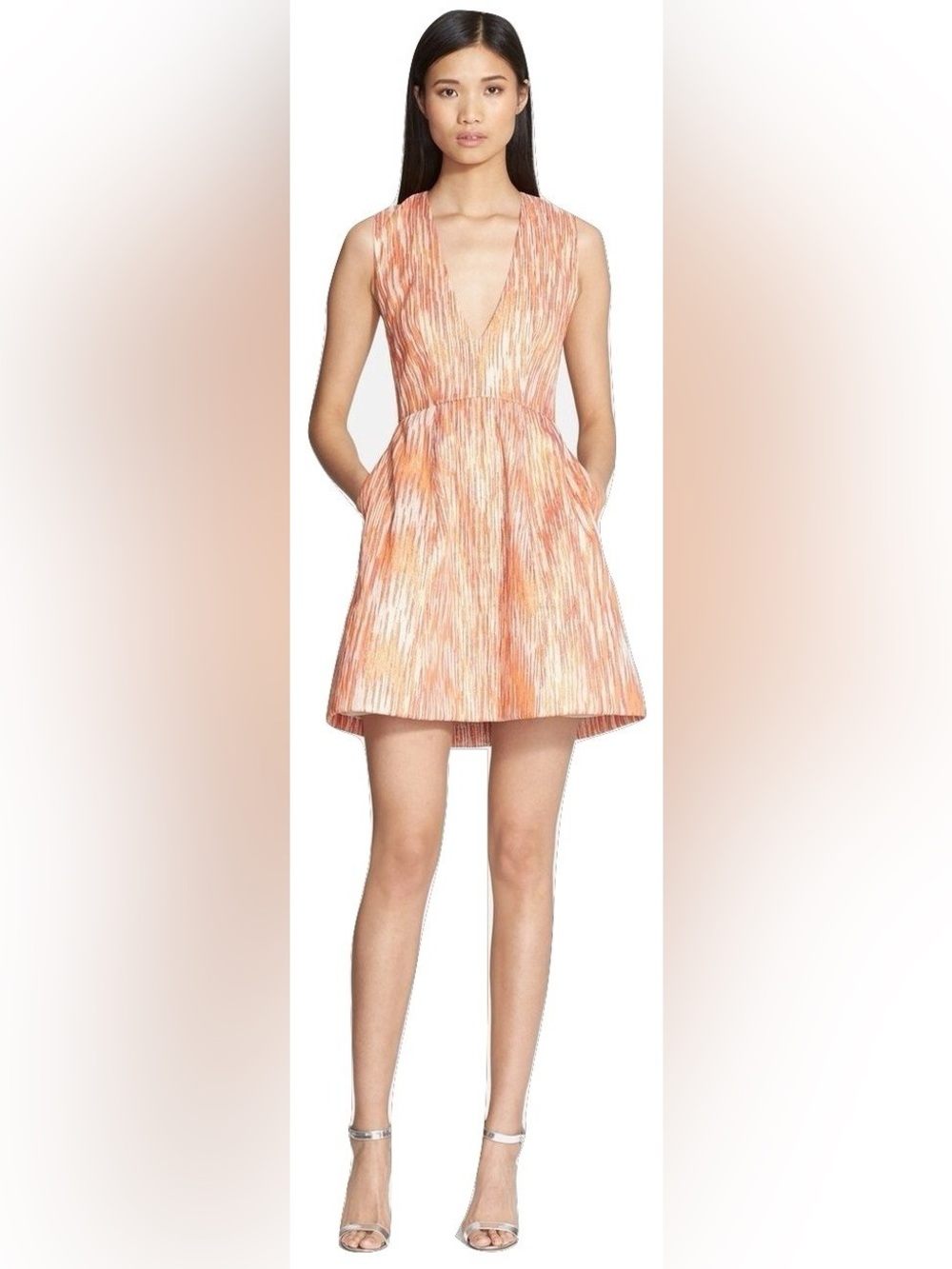 Alice + Olivia Pacey Dress, Sz 0, orange sunset 🍊
